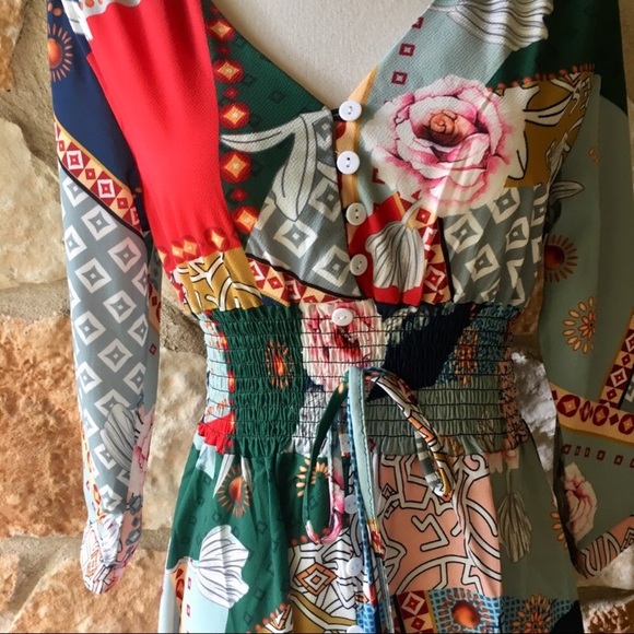 5⭐️Fave!  The Giverny Rose Patchwork Dress - Picture 5 of 7